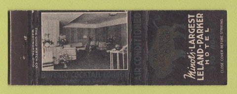 Matchbook Cover - Leland Parker Hotel Minot ND