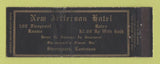 Matchbook Cover - New Jefferson Hotel Shreveport LA WEAR