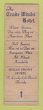 Matchbook Cover - Trade Winds Hotel Fort Lauderdale FL