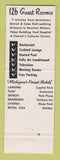 Matchbook Cover - Harlan House Motel Detroit MI