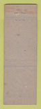 Matchbook Cover - Broadway Hotel Boston MA WEAR