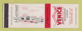 Matchbook Cover - Venice Motel Restaurant Hagerstown MD