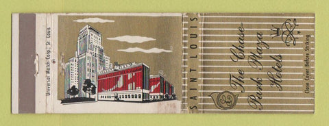Matchbook Cover - Chase Park Plaza Hotels St Louis MO