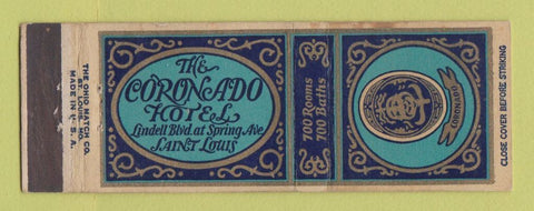 Matchbook Cover - Coronado Hotel St Louis MO WEAR