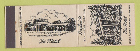Matchbook Cover - The Motel Hotel Staunton VA Ingleside