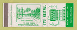 Matchbook Cover - Cobb's Motel Rocky Mount NC