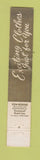 Matchbook Cover - Miss Georgette Lillie Rubin Clothes WEAR 10 Strike