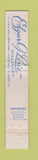 Matchbook Cover - Edgar Lorie Millinery Clothes New York City WORN 10 Strike