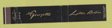 Matchbook Cover - Miss Georgette Lillie Rubin Clothes 10 Strike