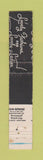 Matchbook Cover - Marquette Shops Clothes Chicago Berwyn IL WEAR 10 Strike