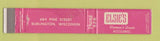 Matchbook Cover - Elsie's Women's Clothes Burlington WI  WORN 10 Strike