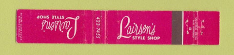 Matchbook Cover - Larsen's Clothes Store Harlingen TX WEAR 10 Strike