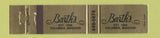 Matchbook Cover - Barth's Columbia MO Men's Clothes 12 Strike
