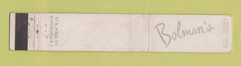 Matchbook Cover - Bolman's Women's Clothes WEAR 10 Strike