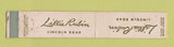 Matchbook Cover - Lillie Rubin Women's Clothes WEAR 10 Strike