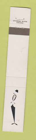 Matchbook Cover - Senol Men's Clothes WEAR 10 Strike