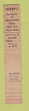 Matchbook Cover - Seder's  Chicago IL Clothes 10 Strike