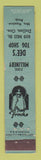 Matchbook Cover - Dee's Tog Shop Women's Clothes Dallas OR 12 Strike