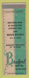 Matchbook Cover - Bradford Hotel Boston MA