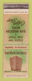 Matchbook Cover - Sam Houston Hotel Houston TX