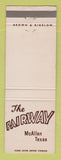Matchbook Cover - Fairway McAllen TX