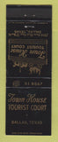 Matchbook Cover - Town House Tourist Court Dallas TX WEAR