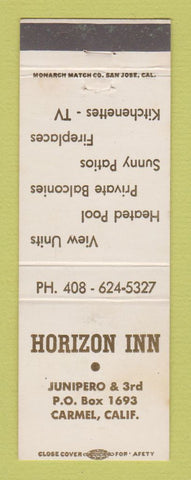 Matchbook Cover - Horizon Inn Carmel CA