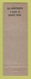Matchbook Cover - Yacht Basin Apartments Clearwater Beach FL