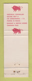 Matchbook Cover - Red Bull Motor Inn Poughkeepsie NY WEAR