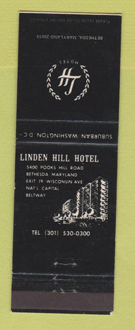 Matchbook Cover - Linden Hill Hotel Bethesda MD