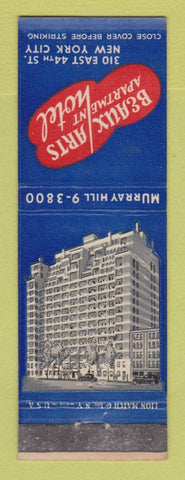 Matchbook Cover - Beaux Arts Apartment Hotel New York City