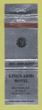 Matchbook Cover - King's Arms Motel Ocean City MD WEAR
