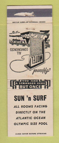 Matchbook Cover - Sun n Surf Motel POOR STRIKER