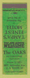 Matchbook Cover - The Oaks Motel Tampa FL GREEN