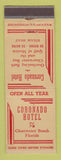 Matchbook Cover - Coronado Hotel Clearwater Beach FL