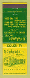 Matchbook Cover - Tidelands Motel Ocean City MD