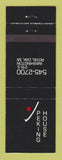 Matchbook Cover - Peking House Royal Oak MI