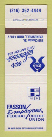 Matchbook Cover - Fasson Employees Credit Union Painesville OH