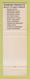 Matchbook Cover - Diamond Power Transmission DP Brown Philadelphia PA