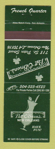Matchbook Cover - Pat O'Brien's New Orleans LA