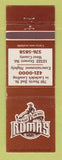 Matchbook Cover - Roma's Ribs St Louis MO WEAR