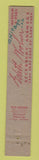 Matchbook Cover - Golith Woolner Clothes Chicago IL 10 Strike