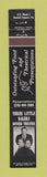 Matchbook Cover - Three Little Bakers Dinner Theatre Kennett Square PA 10 Strike