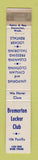 Matchbook Cover - Bremerton Locker Club WA Military Uniforms WORN 10 Strike