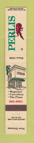 Matchbook Cover - Perlis Restaurant New Orleans LA lobster 10 Strike