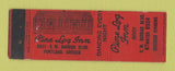 Matchbook Cover - Pine Log Inn Portland OR Midget