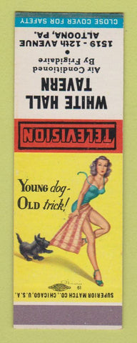 Matchbook Cover - White Hall Tavern Altoona PA pinup SAMPLE