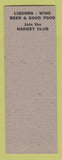 Matchbook Cover - Ko Z Bar Toledo OH pinup SAMPLE
