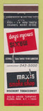 Matchbook Cover - Maxis Smoke Shop Floral Park NY