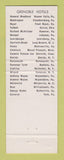Matchbook Cover - Hotel Oneida NY